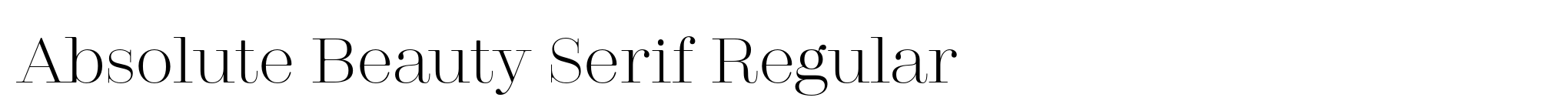 Absolute Beauty Serif Regular image